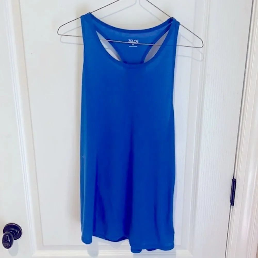 New ZELOS brilliant Blue workout tank